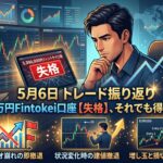 5月6日のトレード振り返り｜500万円フィントケイ口座が失格、それでも得たもの